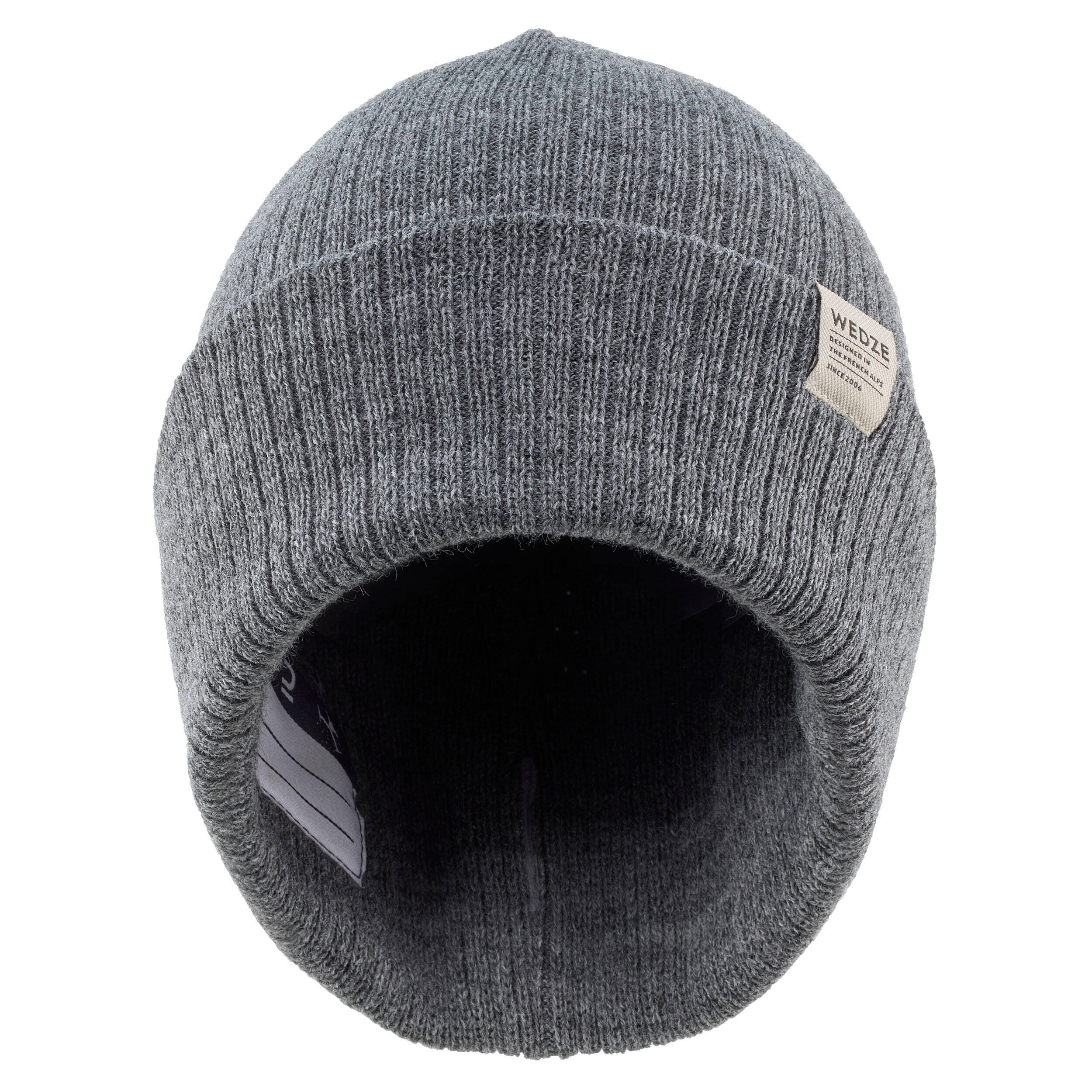Kids' Skiing Beanie Hat FISHERMAN 500 - Grey -  5