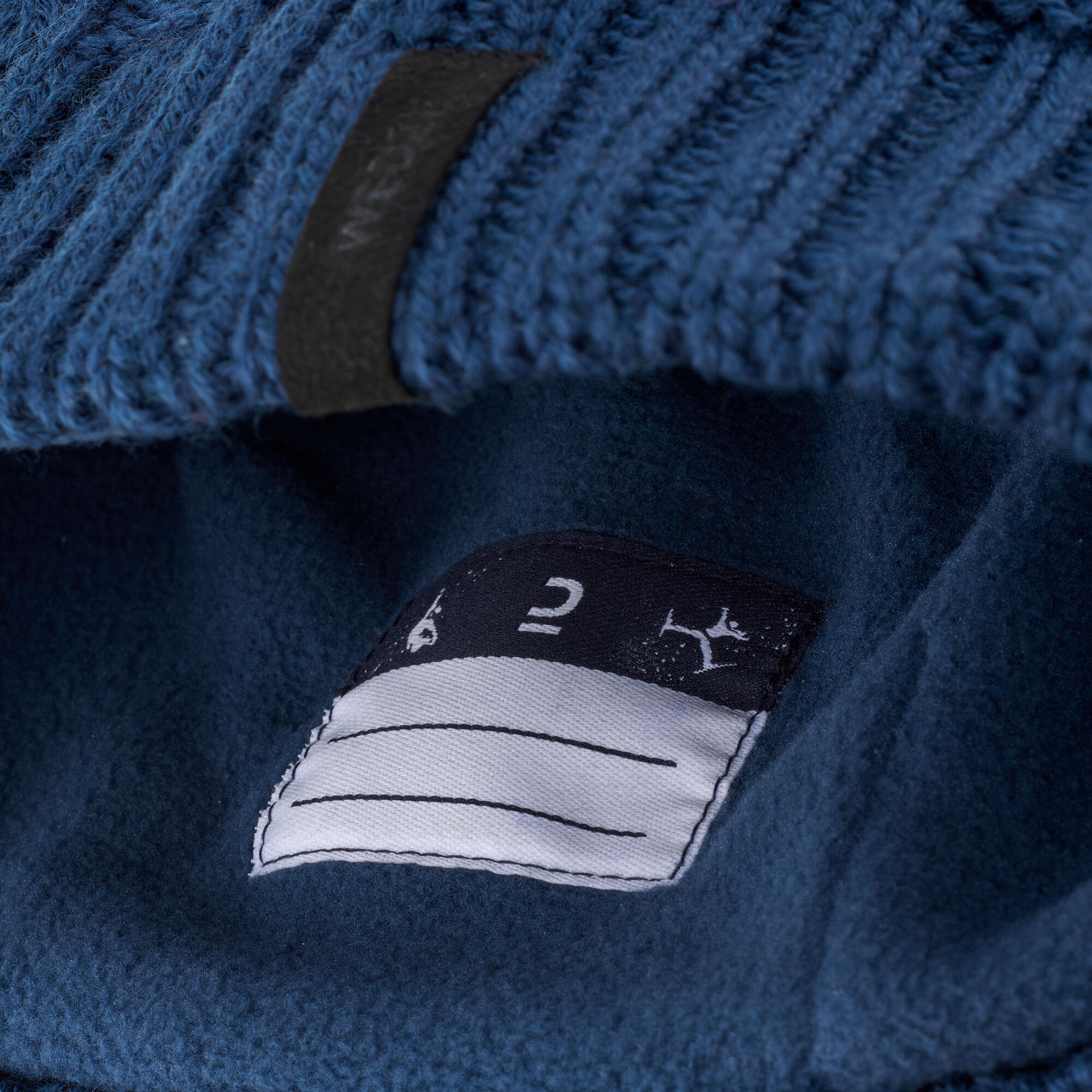 NAVY TWISTED CHILDREN'S SKI CAP