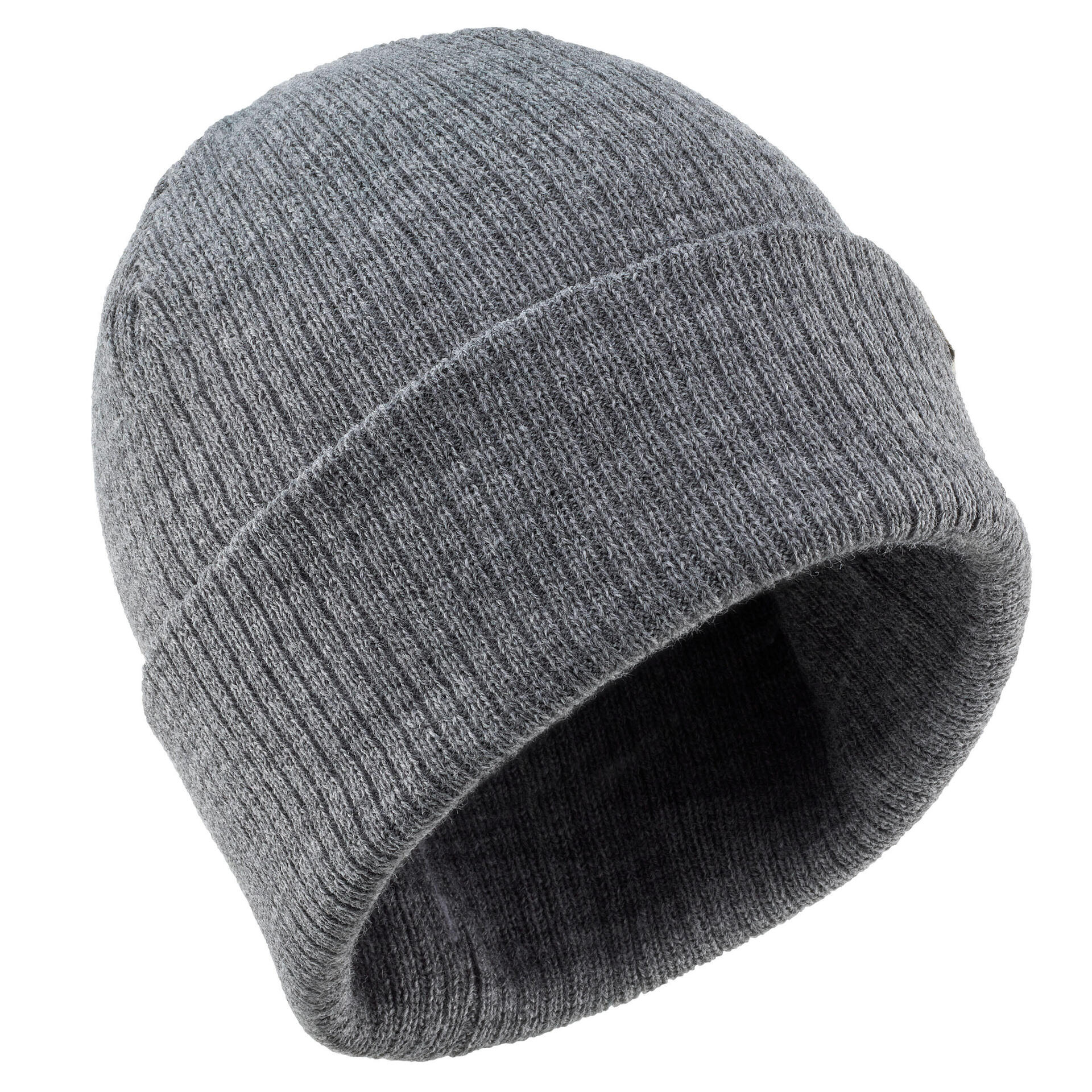Kids' Skiing Beanie Hat FISHERMAN 500 Grey