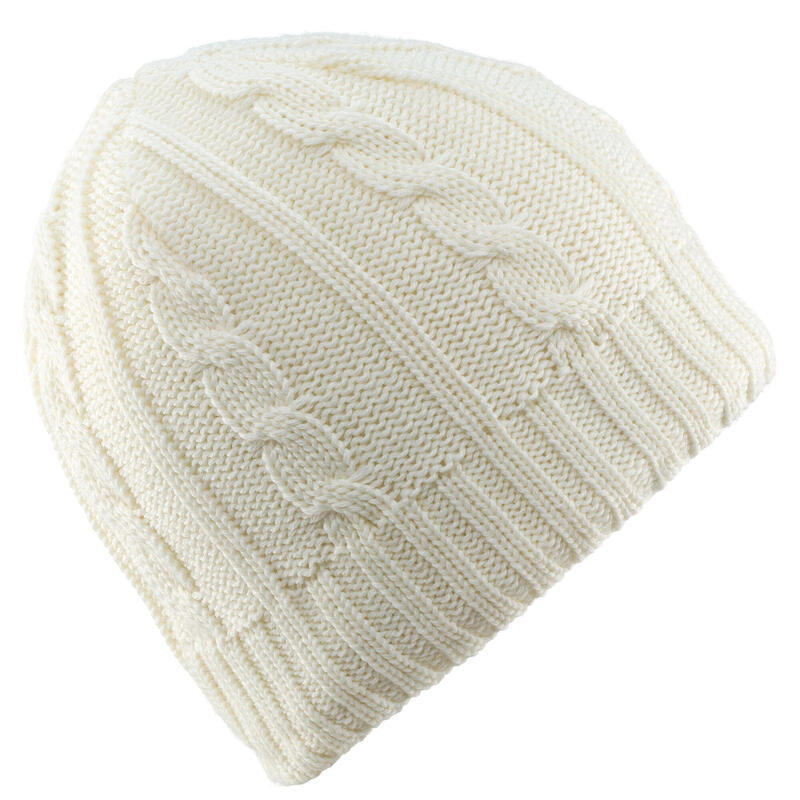 BONNET DE SKI ENFANT TORSADES ECRU