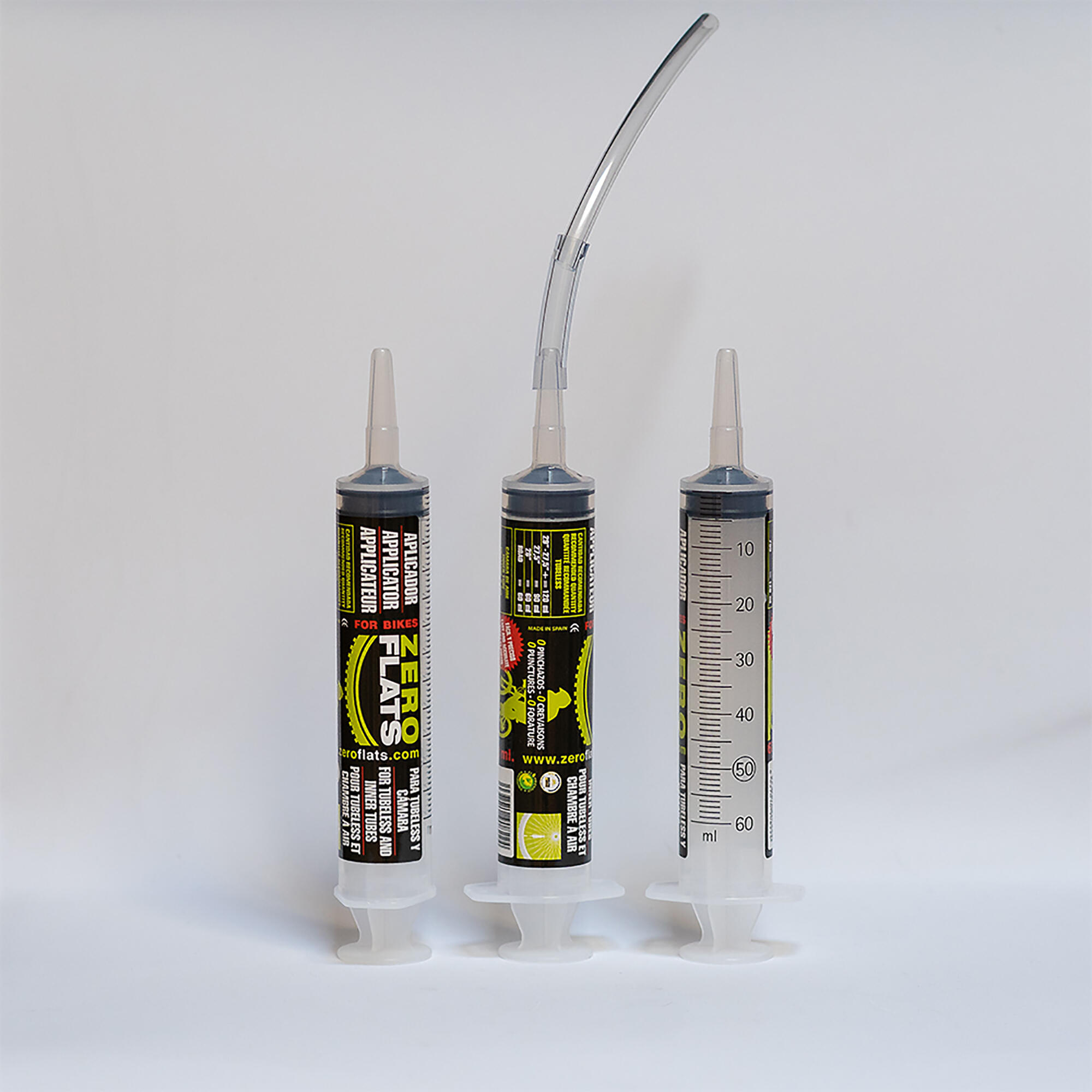 JERINGA APLICADOR TUBELESS ZEROFLATS 60 ML 2/3