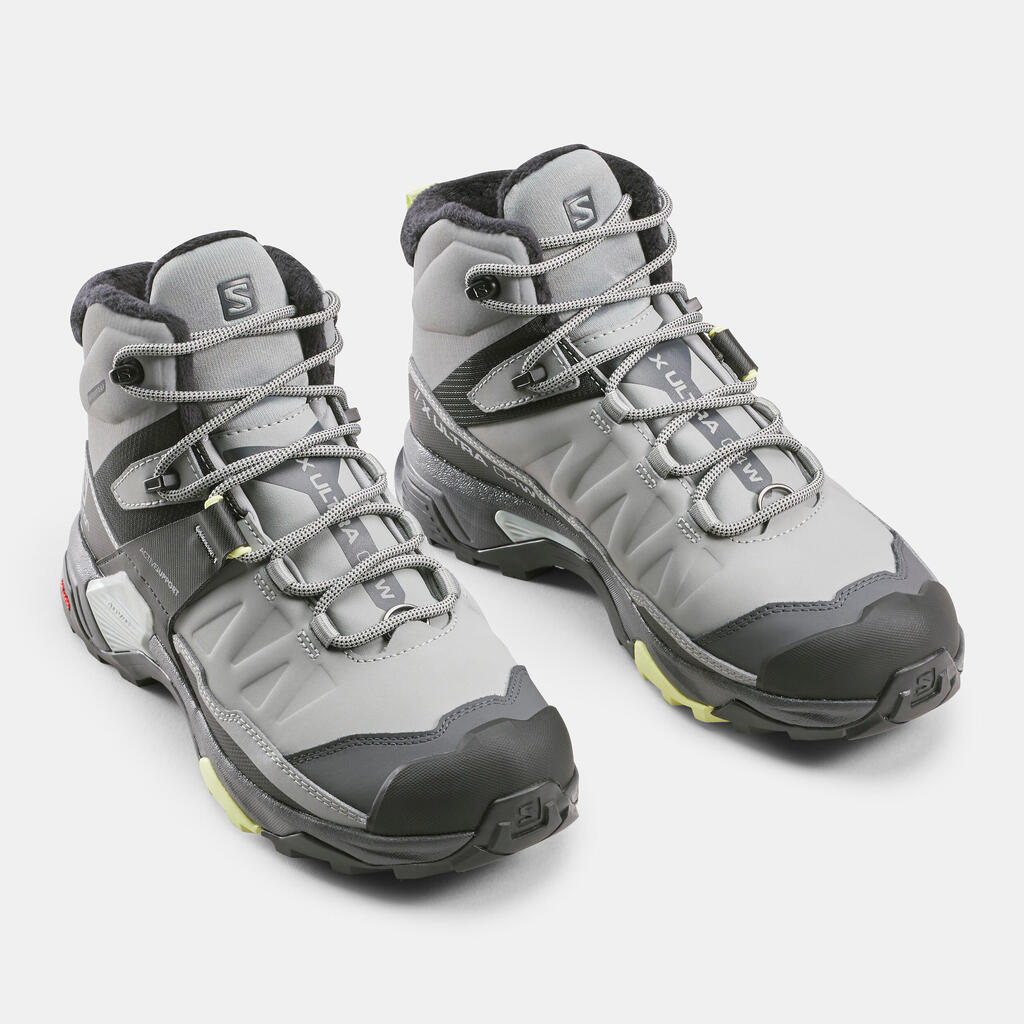 Moteriški neperšlampami žiemos žygių batai „Salomon Quest Mid Xultra 04“, juodi