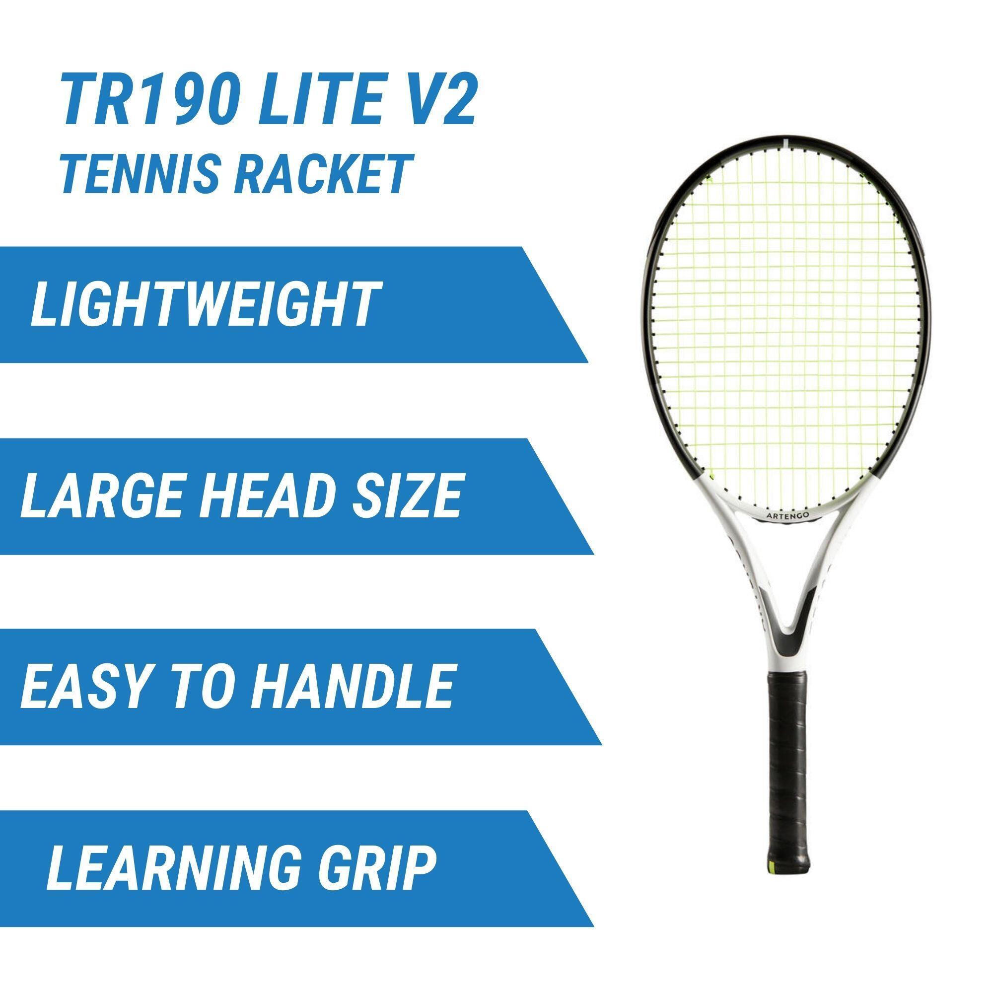 Adult Tennis Racket TR190 Lite V2 3/8