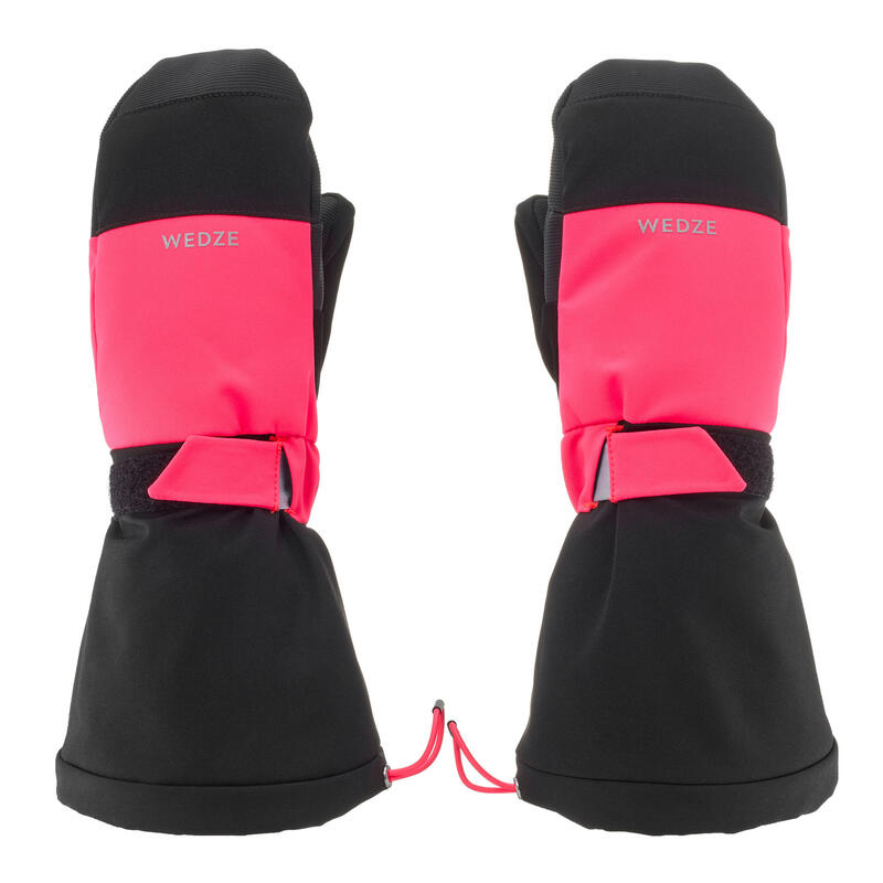 Muffole sci bambina - 550 nere e rosa fluo