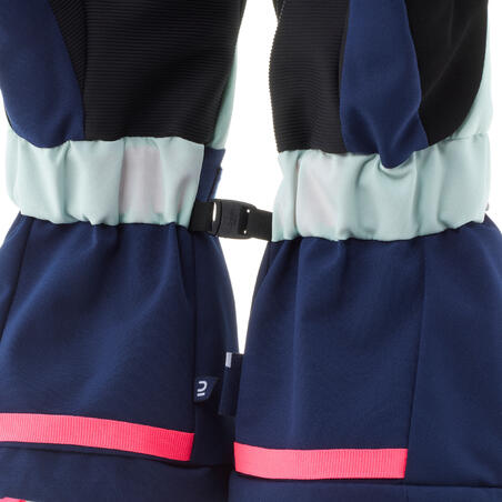 ПЕРЧАТКИ ЛЫЖНЫЕ ТЕПЛЫЕ ВОДОНЕПРОНИЦ. Д/ДЕТЕЙ ТЕМНО-СИНЕ-РОЗОВЫЕ ФЛЮОРЕСЦЕНТ. 550