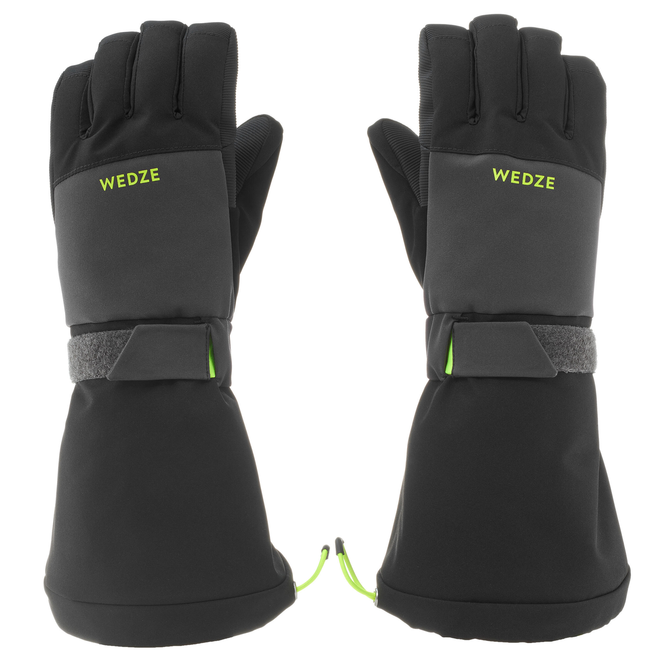 Kids' Waterproof Warm Gloves - Ski 550 Black - WEDZE