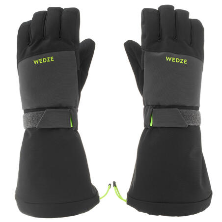 Crno-sive dečje tople i vodootporne rukavice za skijanje 550