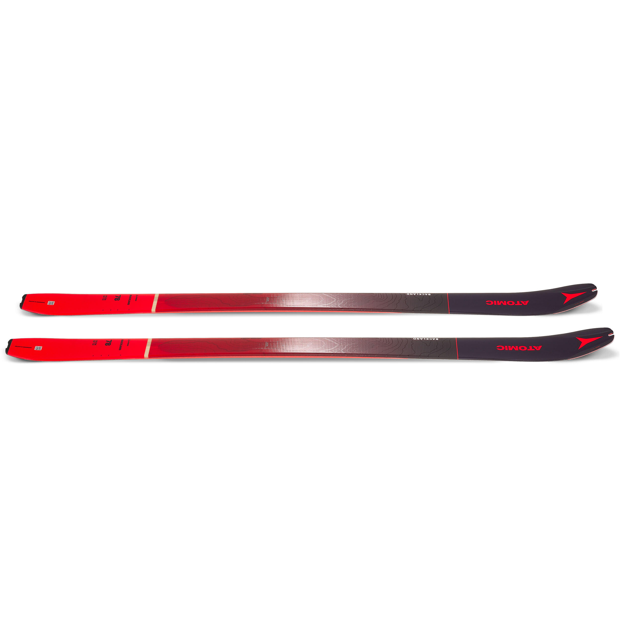 ATOMIC BACKLAND 78 HIKING SKIS + ATOMIC SKINS - Decathlon