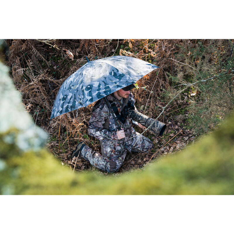 Jachtparaplu Woodland-camouflage grijs
