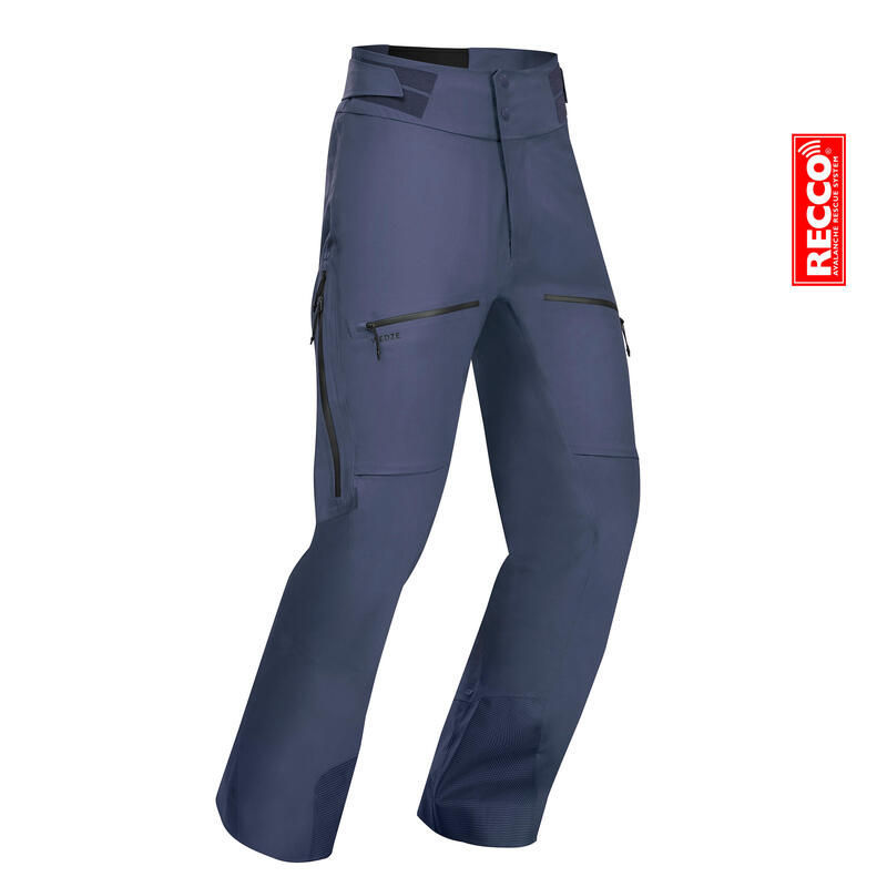 Pantaloni sci freeride uomo FR500 PADDING blu
