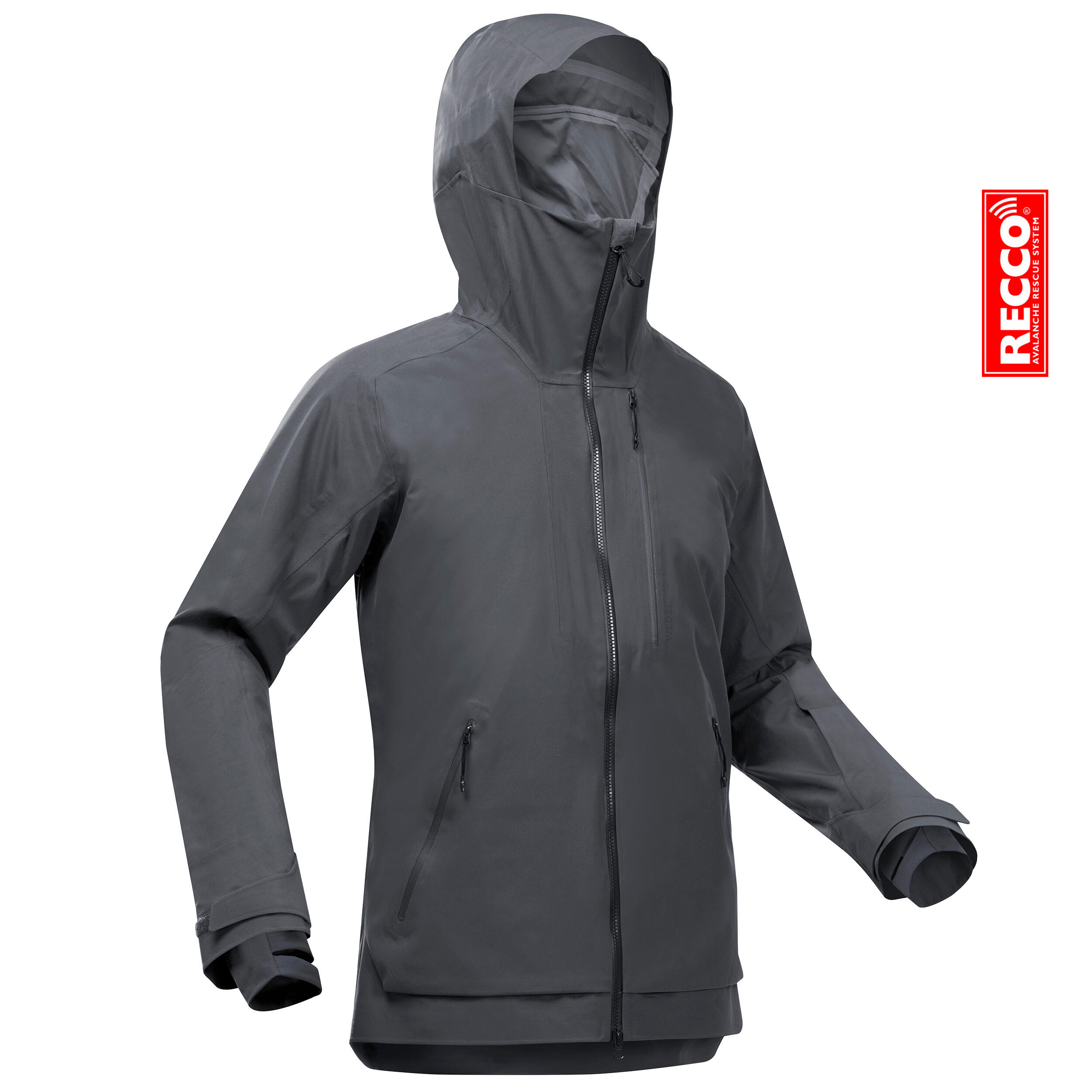 Men’s Ski Jacket - FR 500 Grey - WEDZE