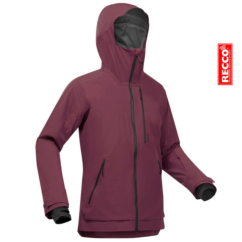 VESTE SKI HOMME - FR500 - BORDEAUX