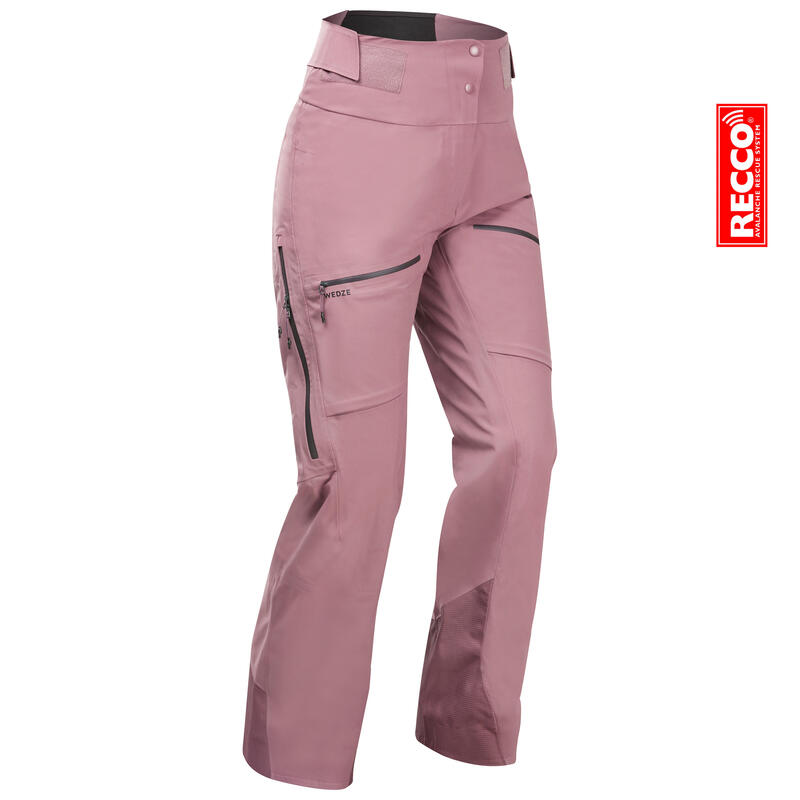 БРЮКИ ЛЫЖНЫЕ ДЛЯ ФРИРАЙДА ЖЕНСКИЕ БЛЕДНО-РОЗОВЫЕ FR500 PADDING
