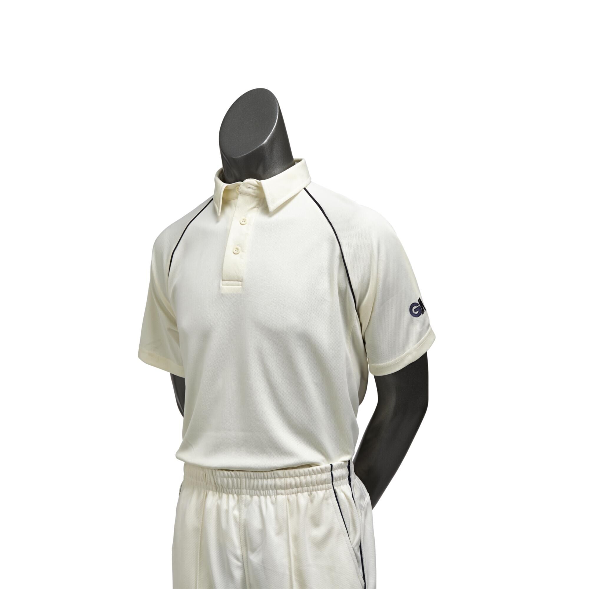GUNN AND MOORE GM Premier Cricket Short Sleeve Shirt Adult