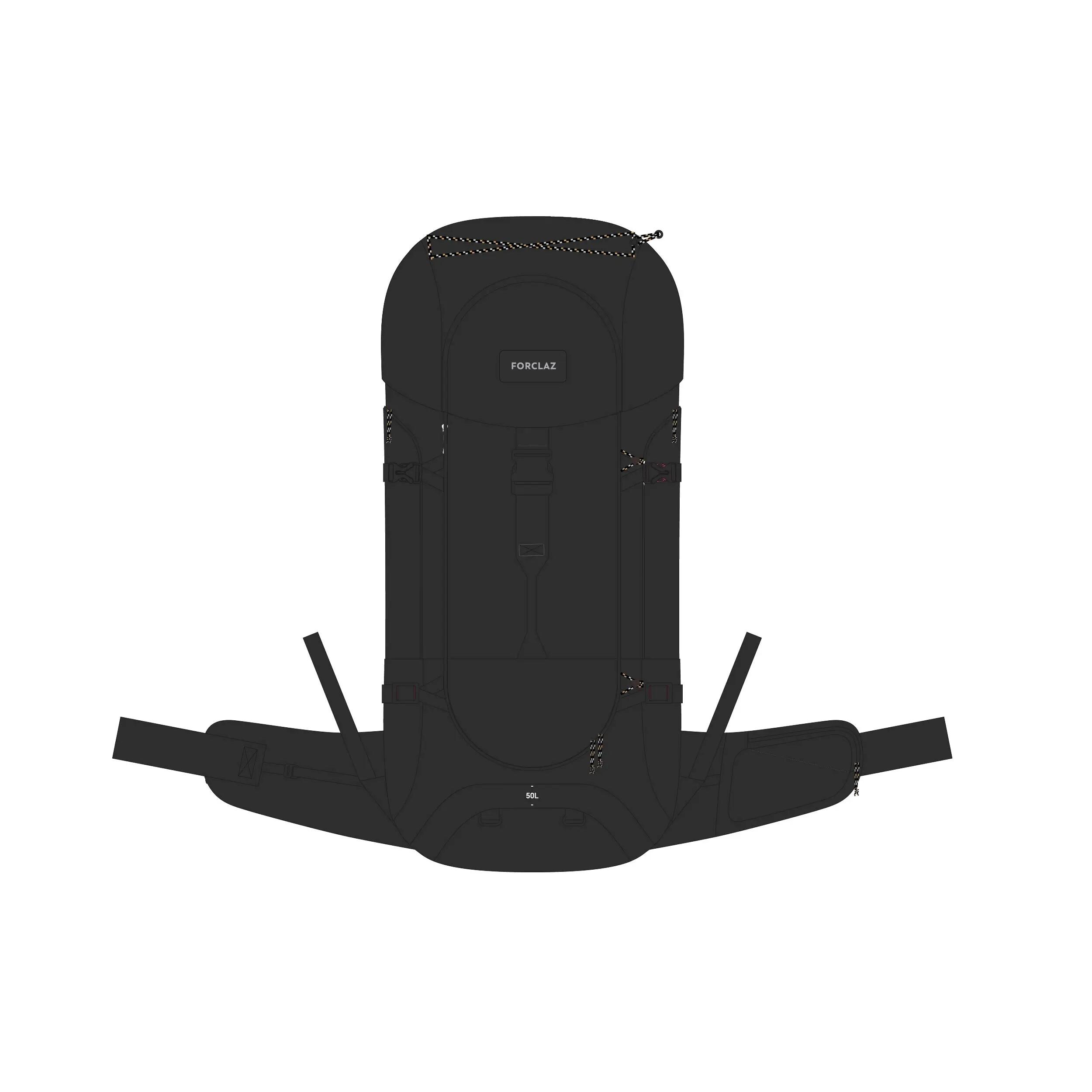 Morral  de senderismo 50L  Simond MT100 - Negro 34/42
