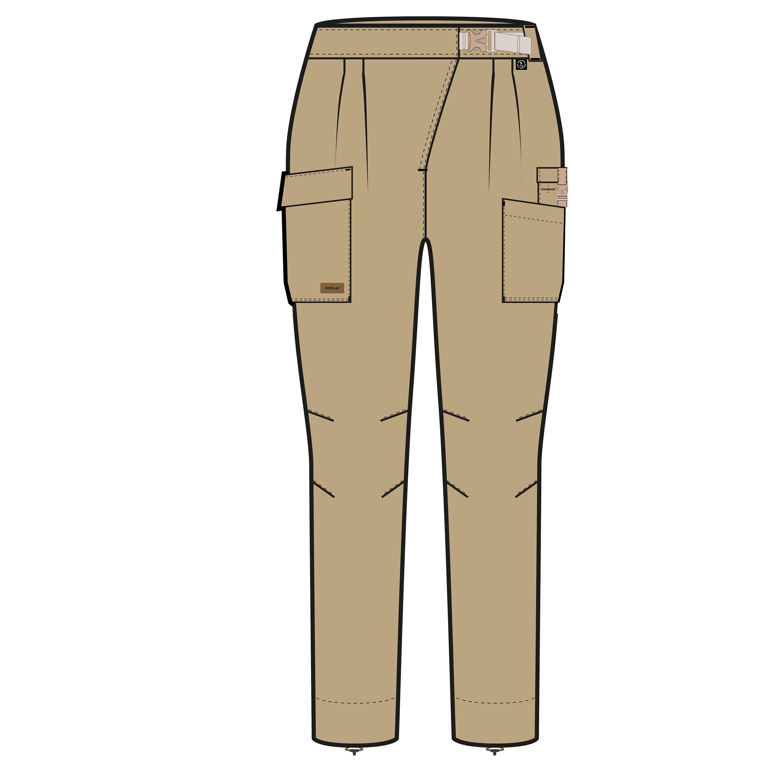Women's Desert Trekking Trousers DESERT 900 Brown 1/2