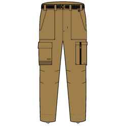 Ανδρικό παντελόνι για πεζοπορία στην έρημο με προστασία UV DESERT 900 - Καφέ