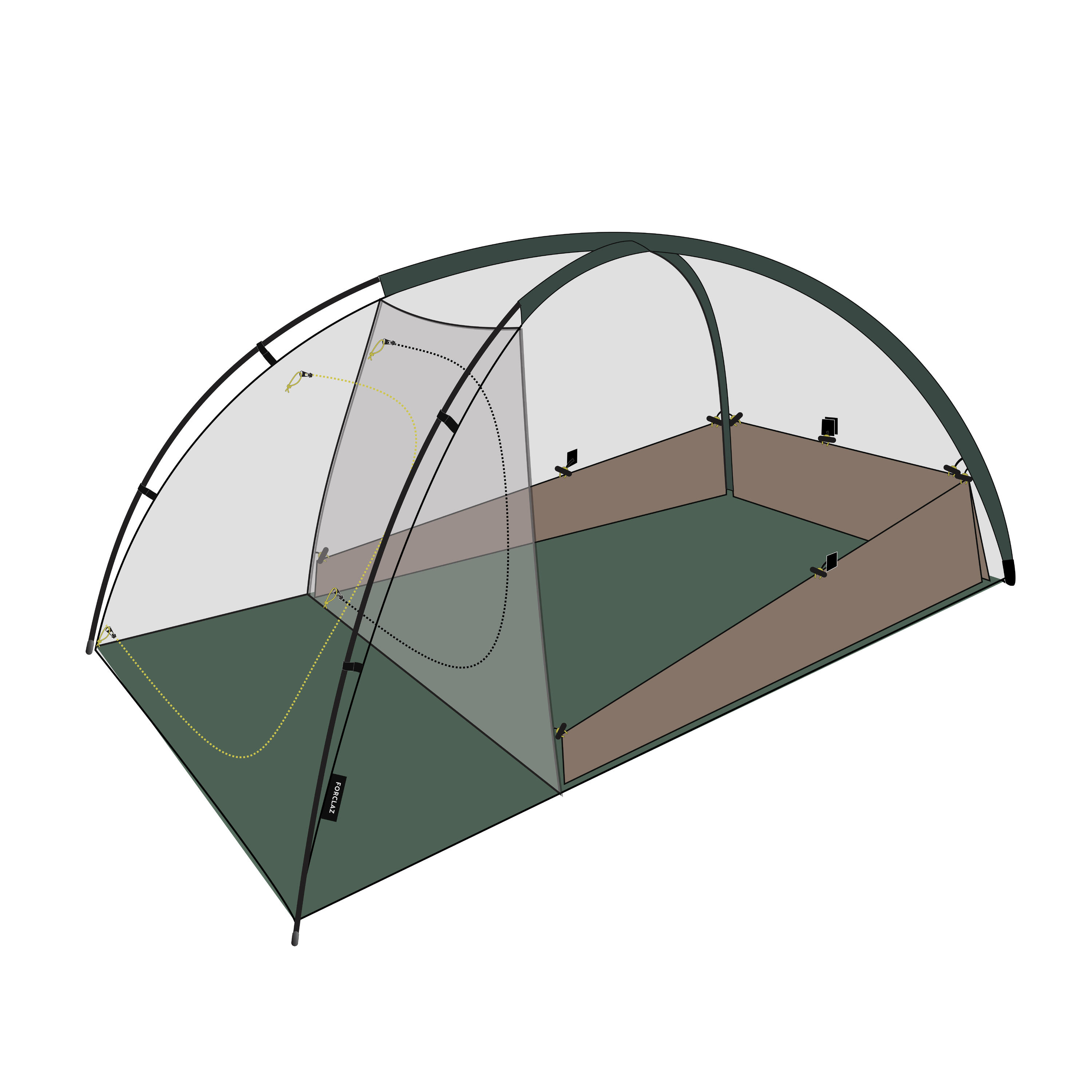 CARPA 2 PERSONAS TROPICAL 14/16