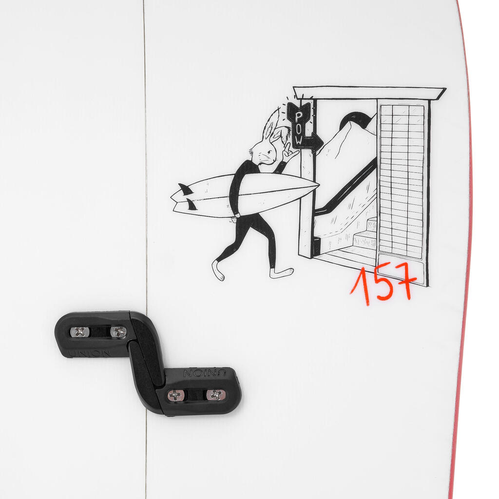 Splitboard pack: adult splitboard sold with made-to-measure skins