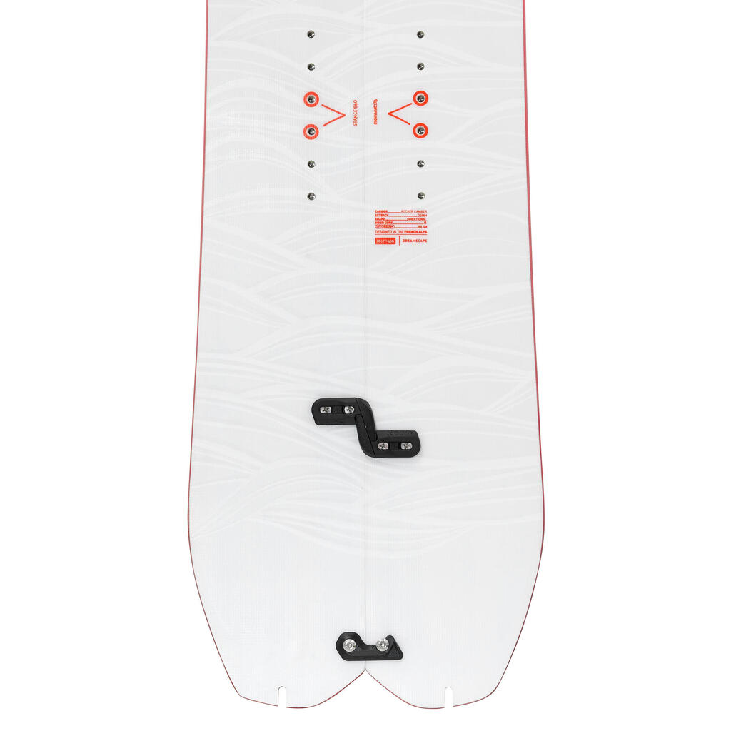 Splitboard pack: adult splitboard sold with made-to-measure skins