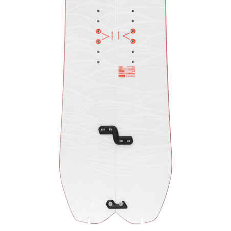 Snieglentės „Splitboard“ rinkinys: suaugusiųjų snieglentė „Splitboard“ ir pagal matmenis pagamintos odos