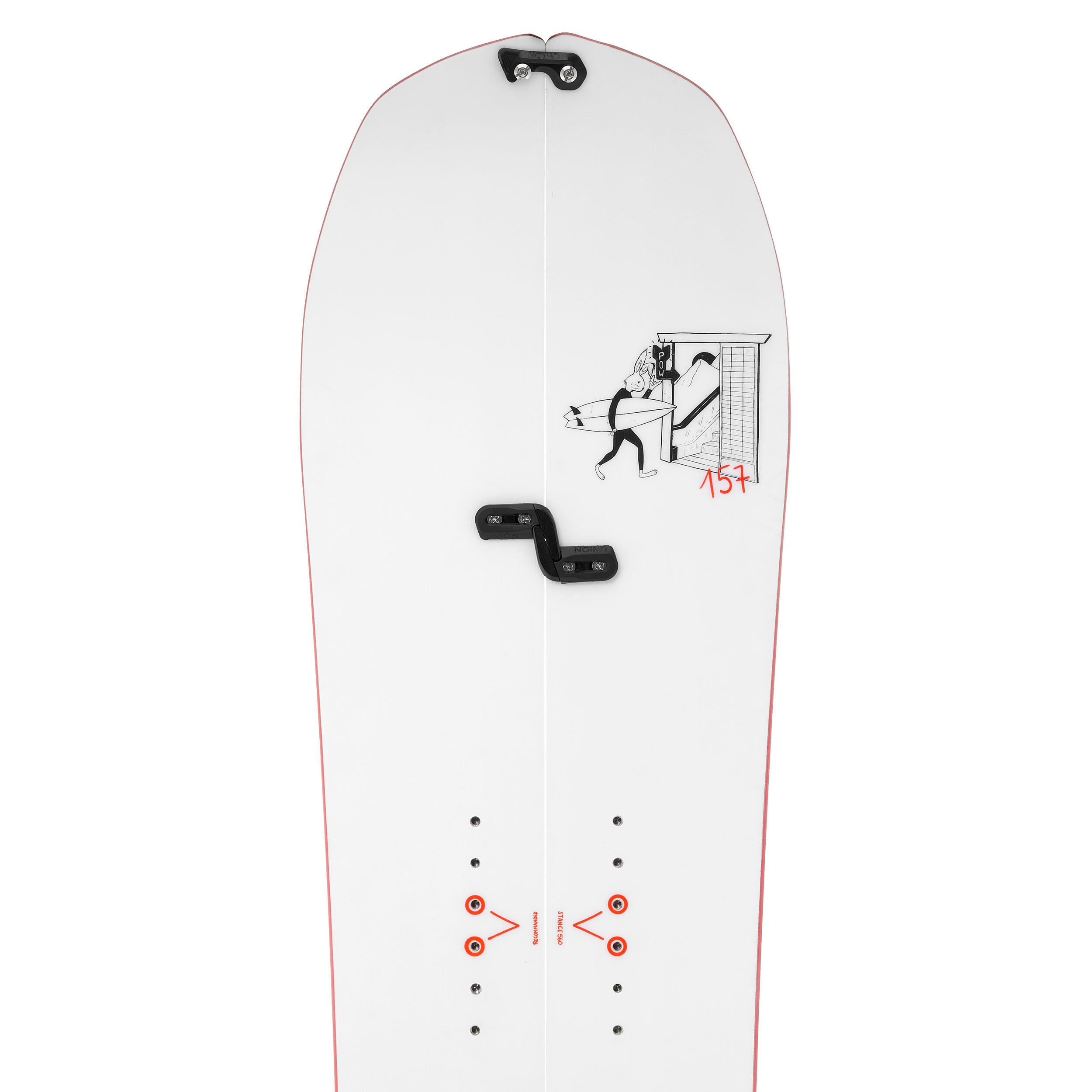 Splitboard pack: adult splitboard sold with made-to-measure skins 7/13