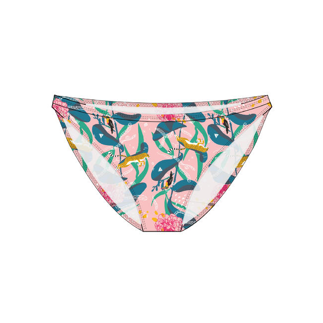 Girls’ swimsuit bottoms ZELI 100 - Pink