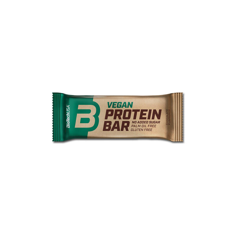 Proteinszelet, vegán, csokoládé Vegan protein bar BIOTECHUSA Decathlon