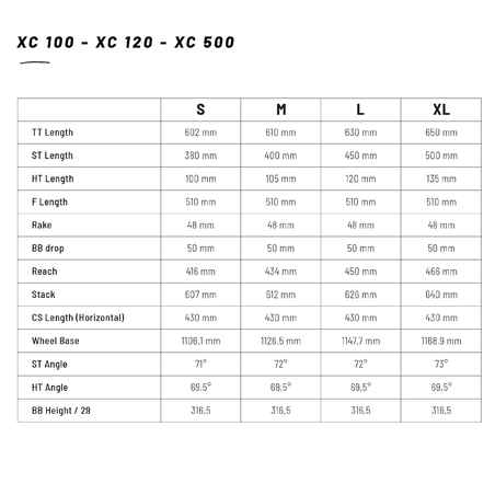 Aluminium Frame XC MTB XC 100
