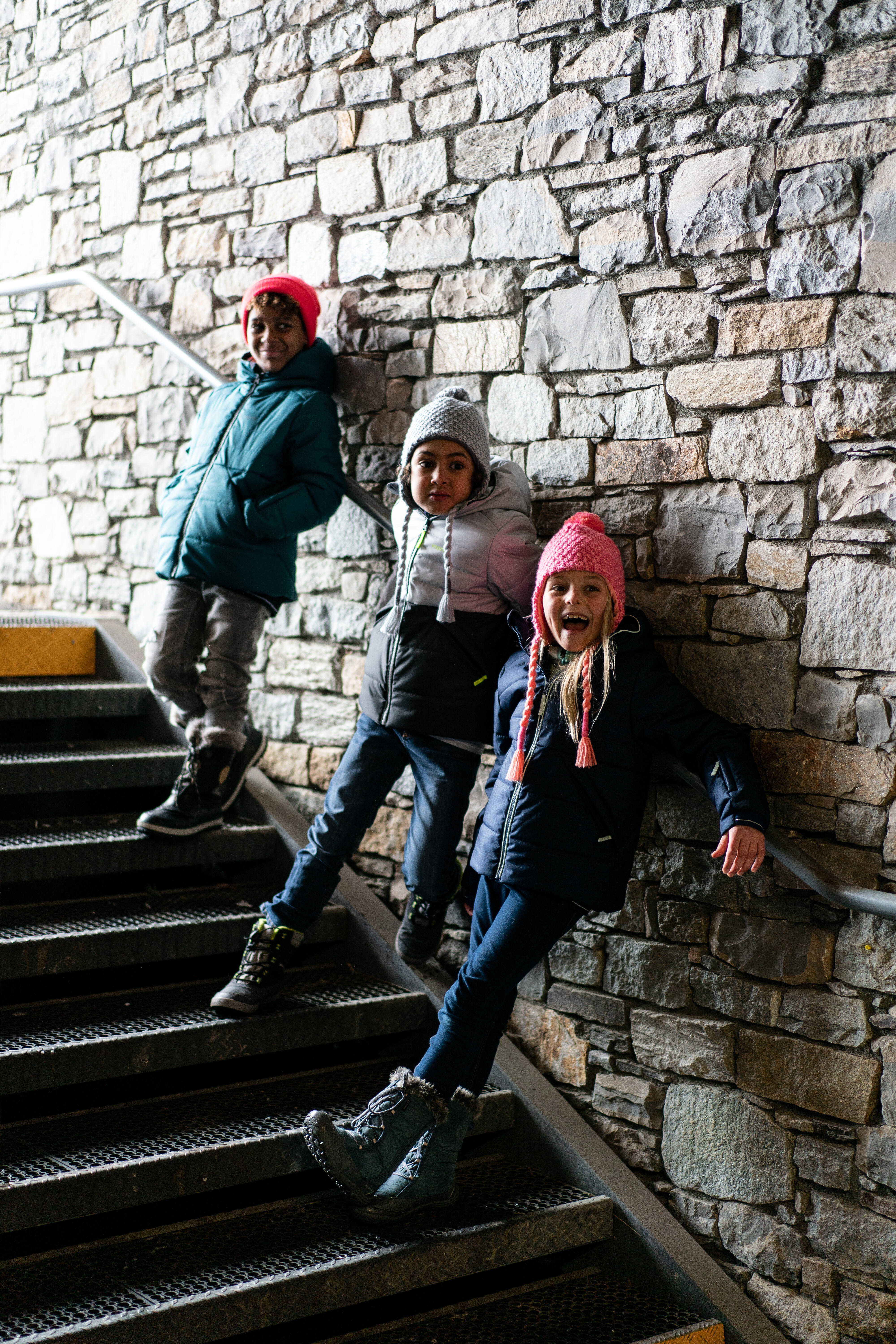 Kids' Timeless Peruvian Ski Hat - Grey - WEDZE