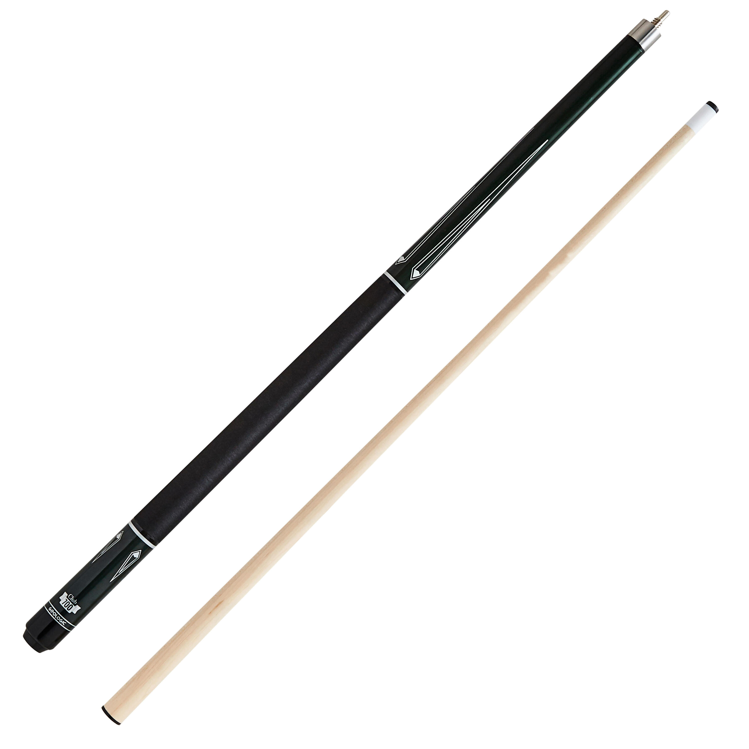 Club 700 American Pool Cue in 2 Parts, 1/2 Jointed - White 1/12