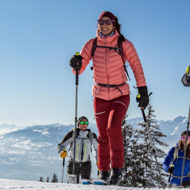 People doing ski touring