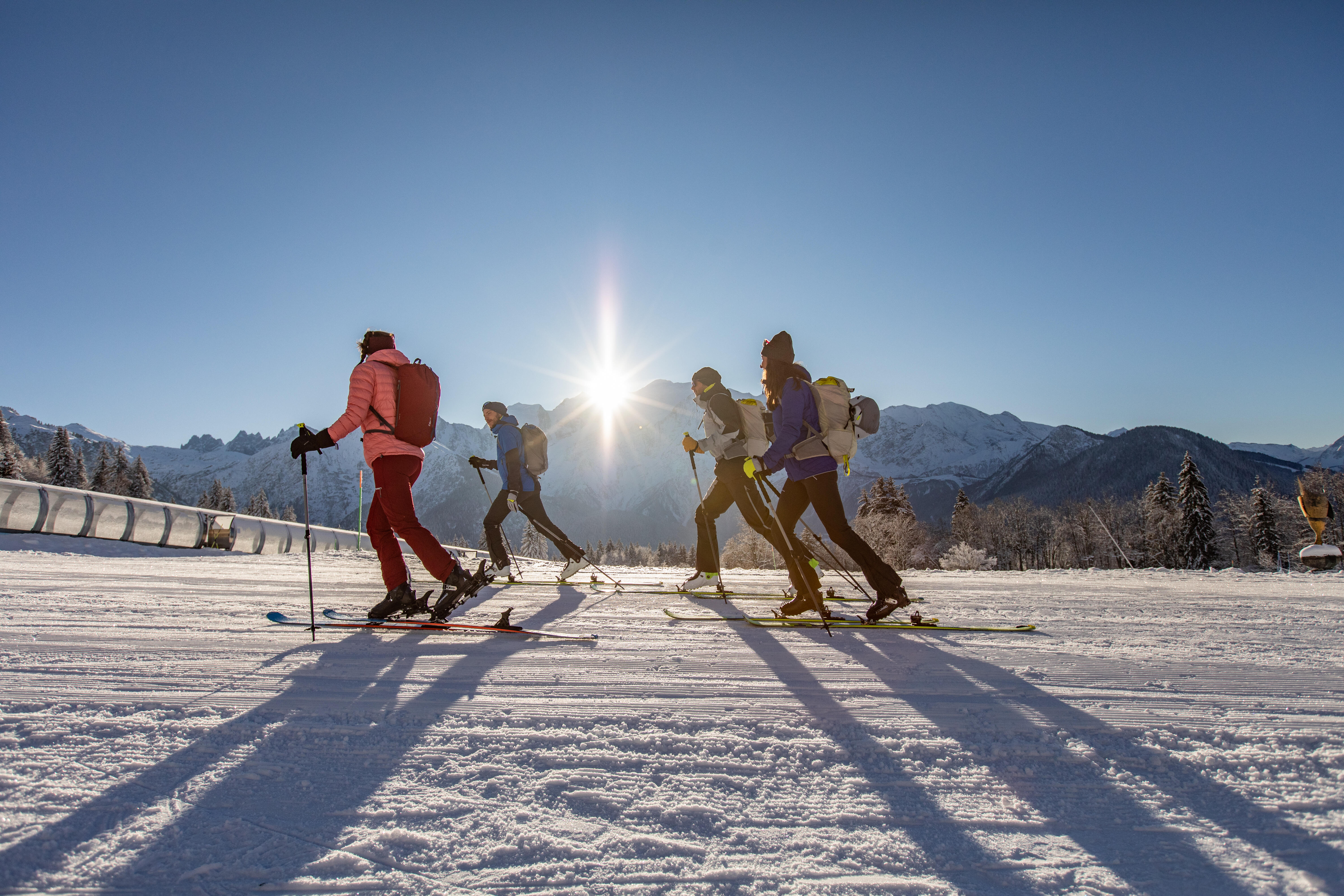 Skis de randonnée avec fixations et peaux -  RT 500 - WEDZE