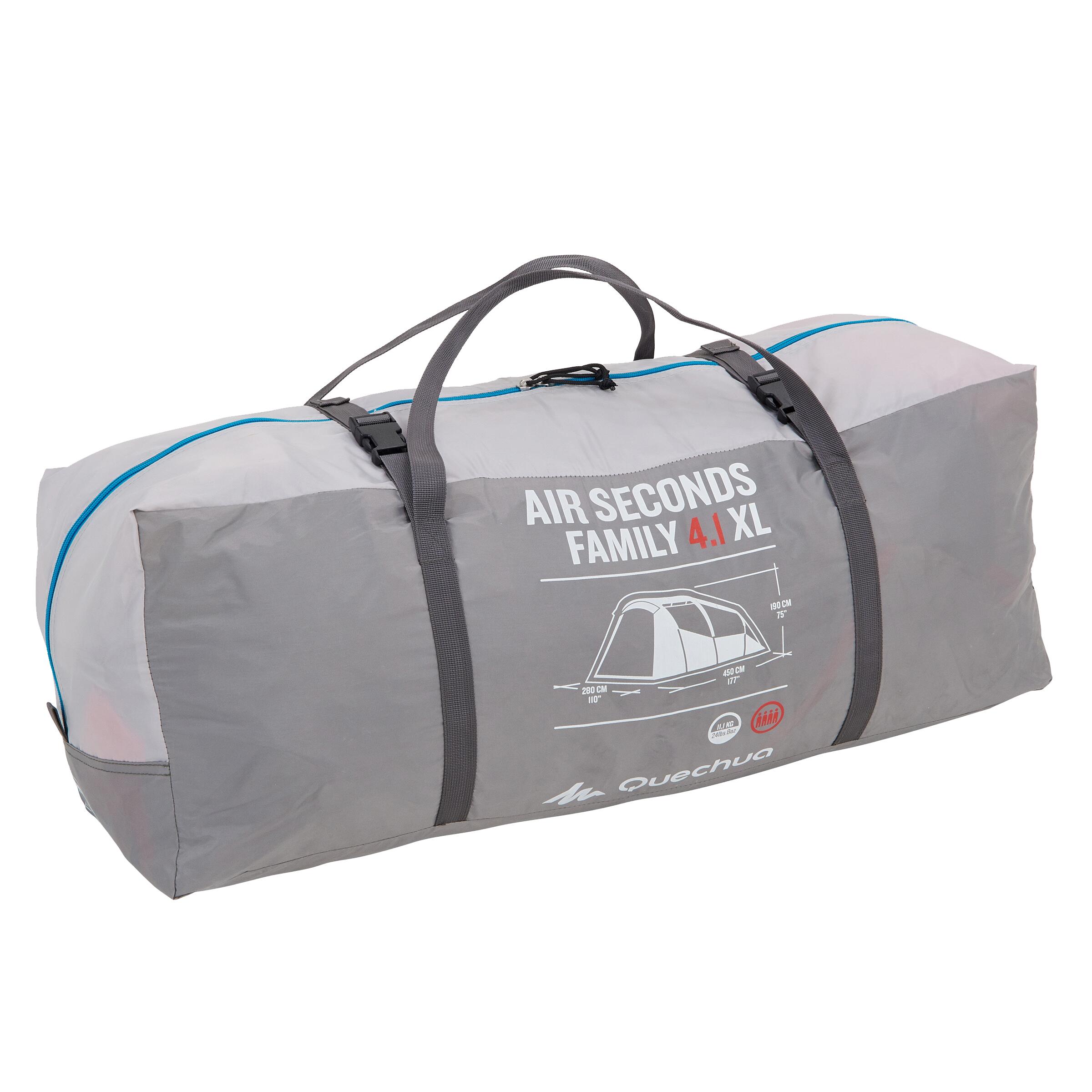 Inflatable Camping Tent 4-Person, Air Seconds 4.1 - QUECHUA