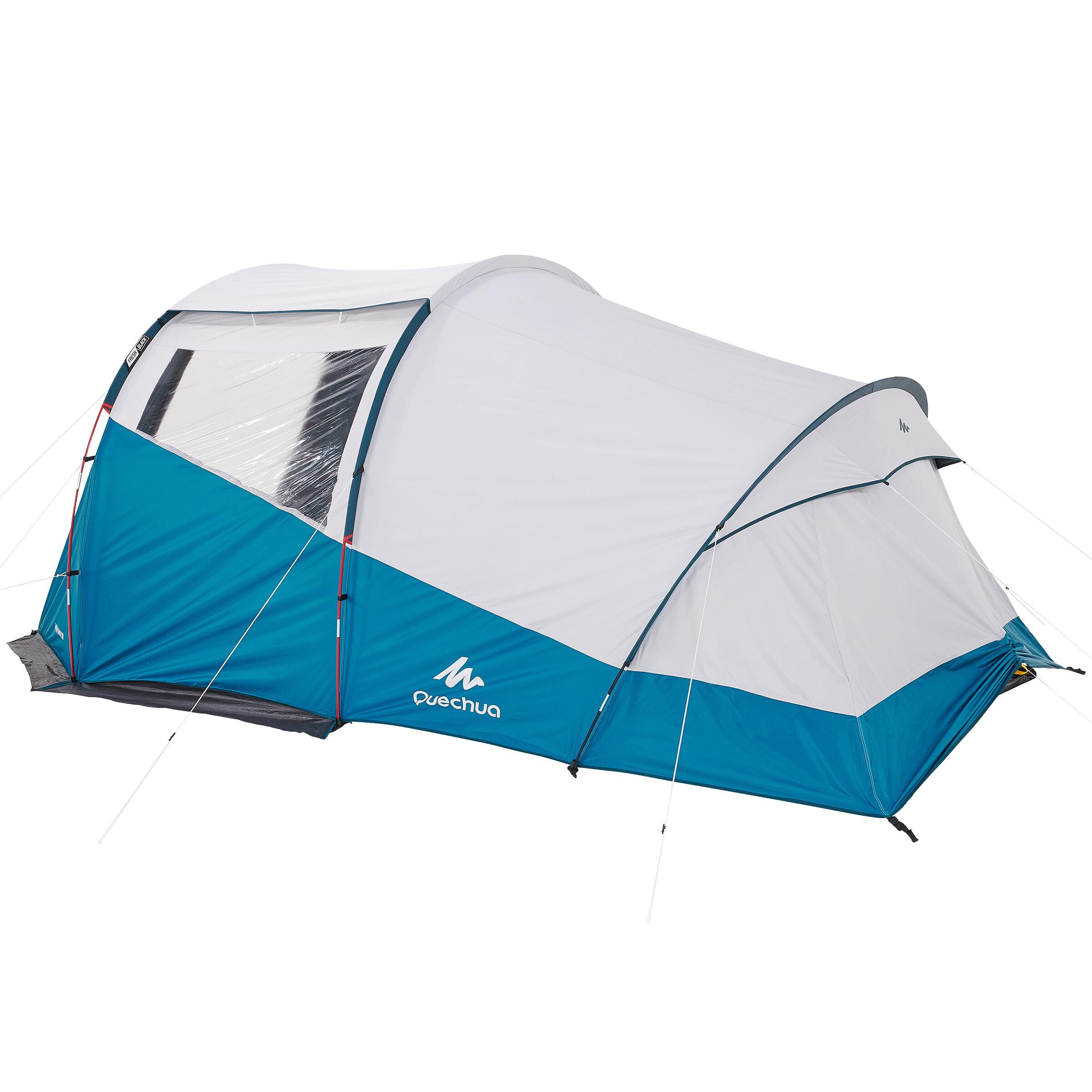 Camping Tent with Poles Arpenaz 4.1 F&B 4 Persons 1 Bedroom Camping Tent with Poles Arpenaz 4.1 F&B 4 Persons 1 Bedroom