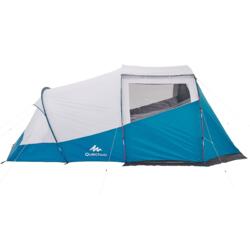 Tält camping med bågar Arpenaz 4.1 F&B 4-manna 1 sovrum