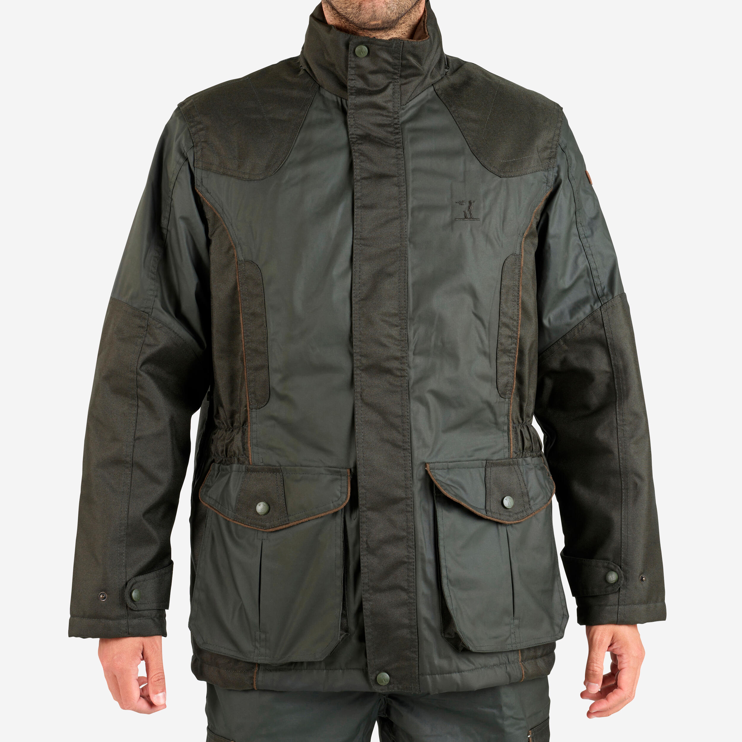 PERCUSSION Veste chasse imperm&#xE9;able r&#xE9;sistante Percussion Impertane verte -