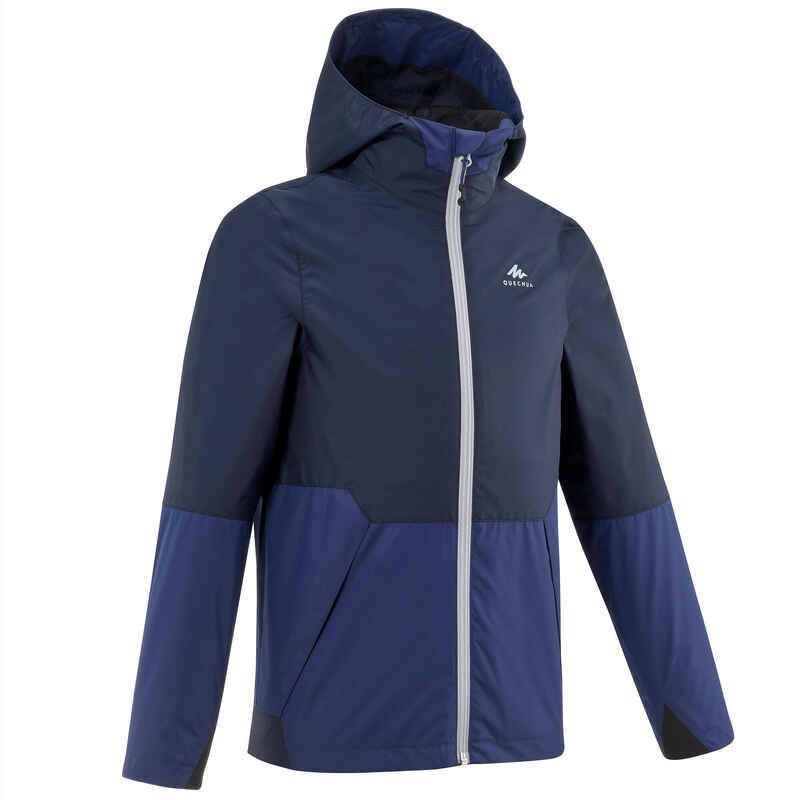 Wanderjacke MH500 wasserdicht Kinder Gr. 122–170 dunkelblau Wanderjacke MH500 wasserdicht Kinder Gr. 122–170 dunkelblau