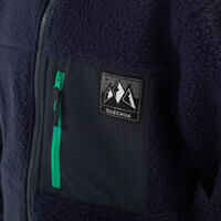 Kids’ Sherpa hiking jacket - MH500 blue - 7-15 years