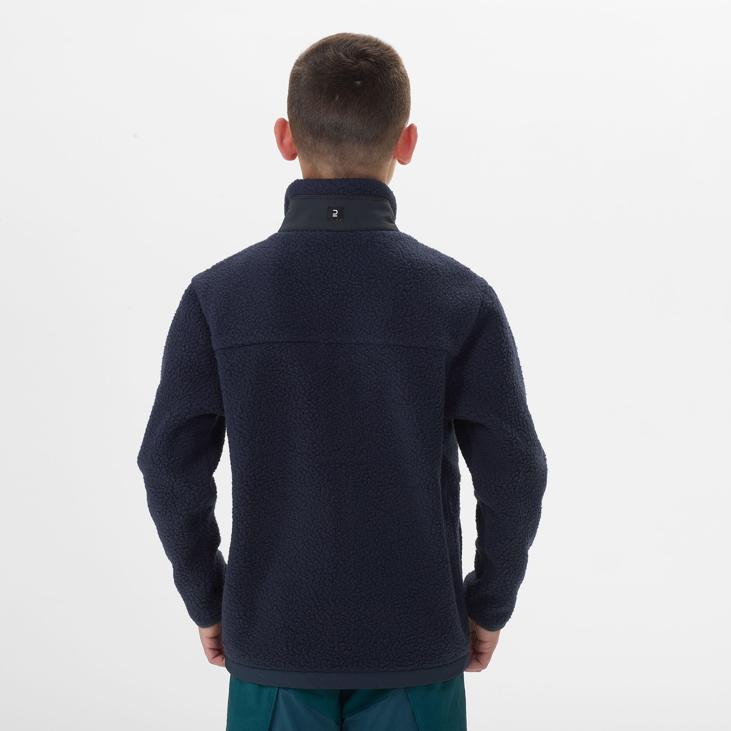 VESTE POLAIRE CHAUDE DE RANDONNEE MH500 BLEUE MARINE ENFANT 7 15 ANS Decathlon
