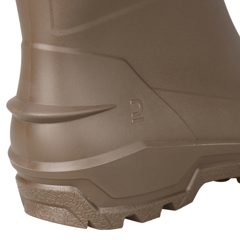 BOTTES DE PLUIE CHAUDES FOURREES LAND 100 MARRON