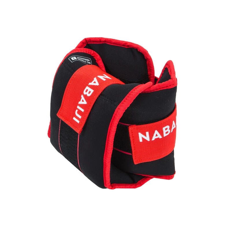 Aquafit Weighted Wristbands 2x1 kg Orange NABAIJI Decathlon