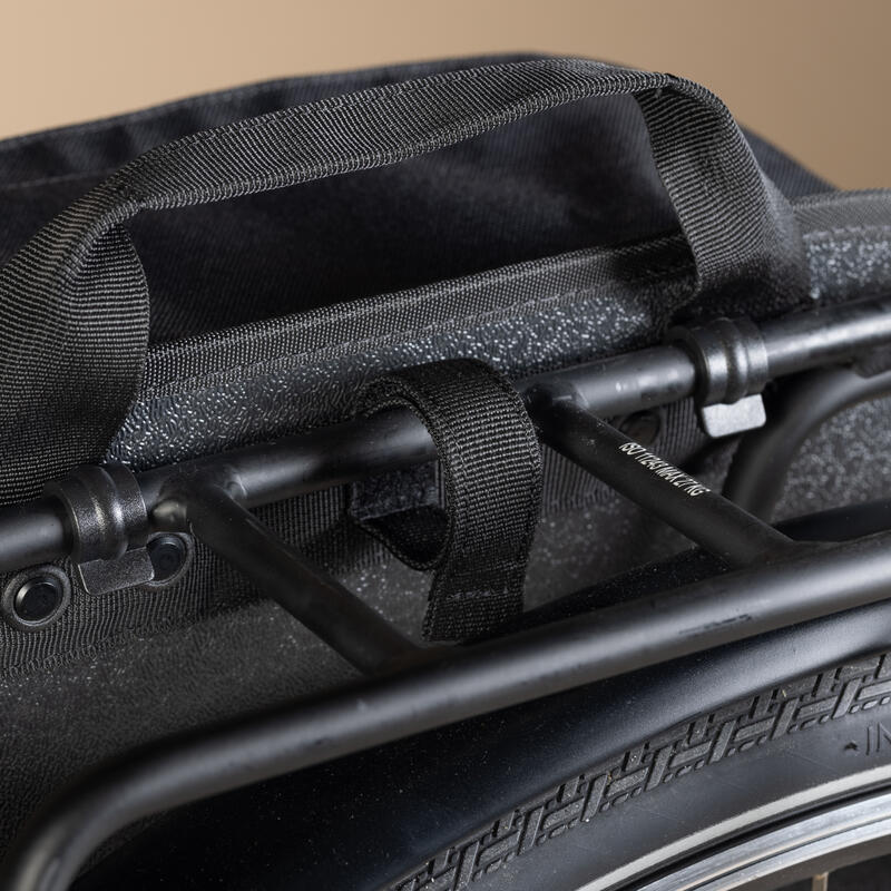 Fietstas 100 voor bagagedrager 15 liter eco-design