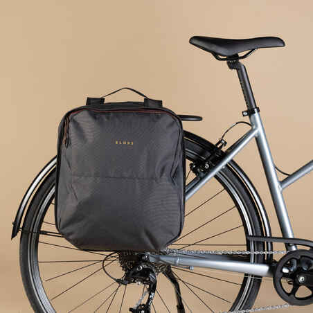 Doppel-Fahrradtasche Gepäcktasche 100 2×15 Liter Ecodesign 