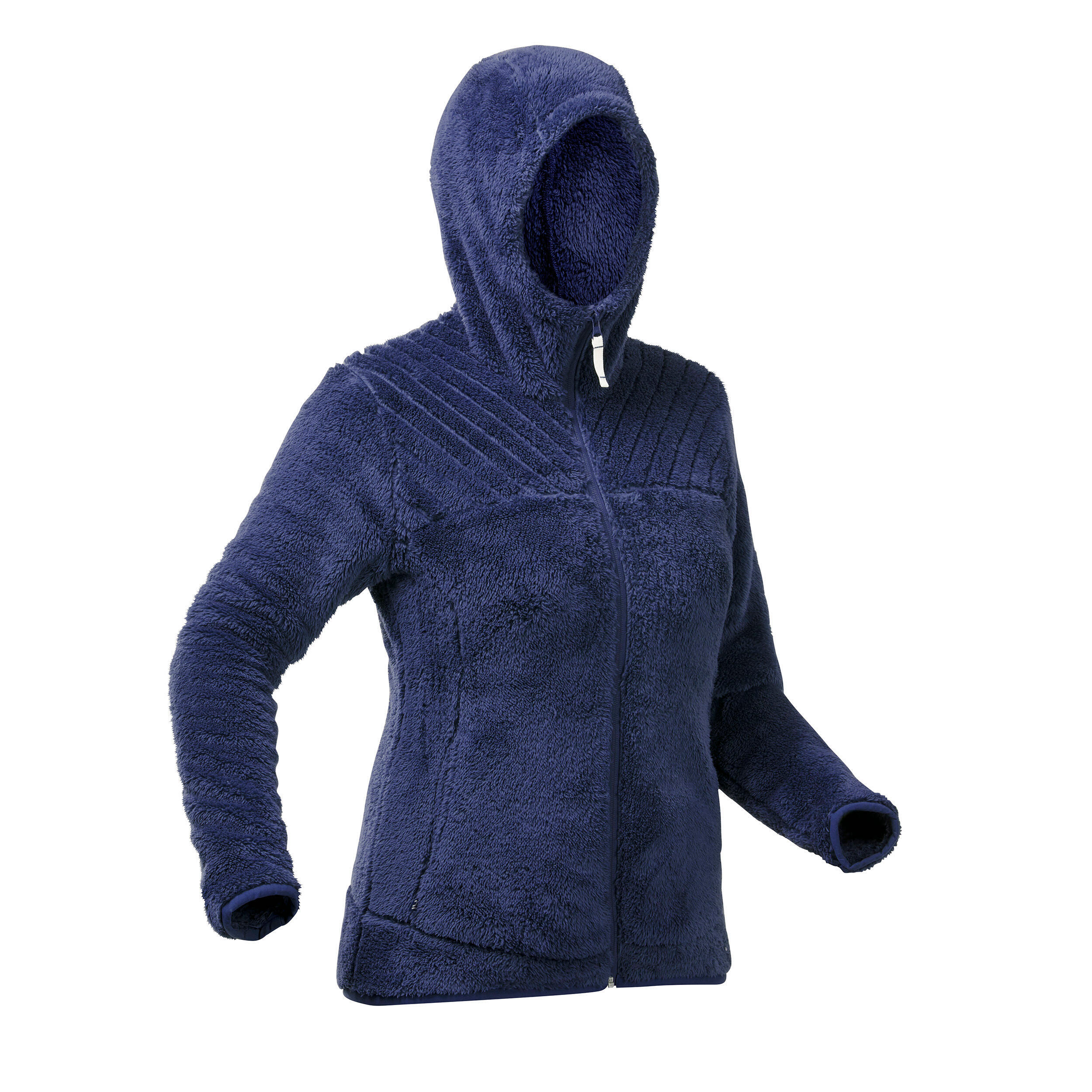 Women's Warm Fleece Hiking Jacket - SH100 ULTRA-WARM 4/8