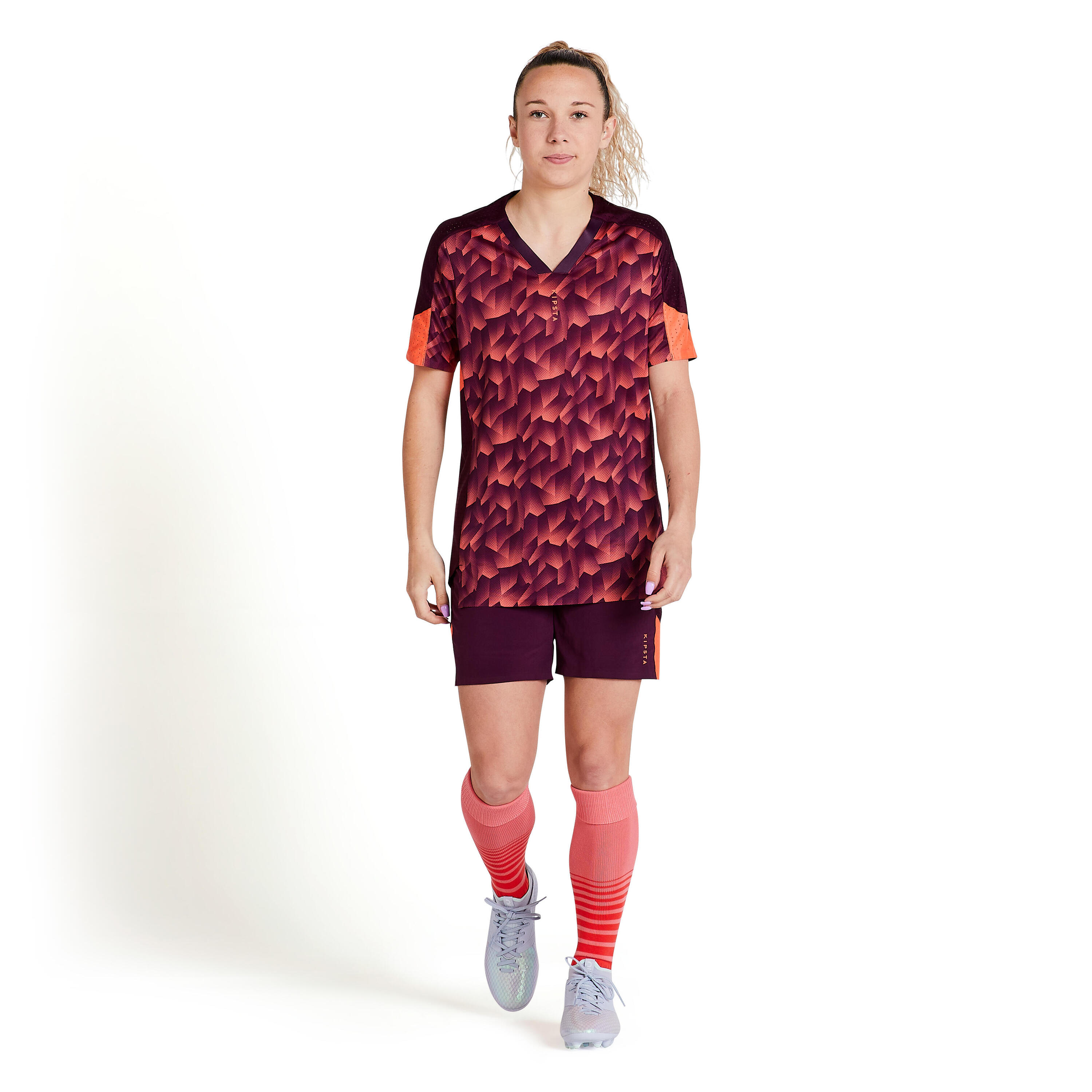 MAILLOT DE FOOTBALL FEMME F900 CORAIL 22/31