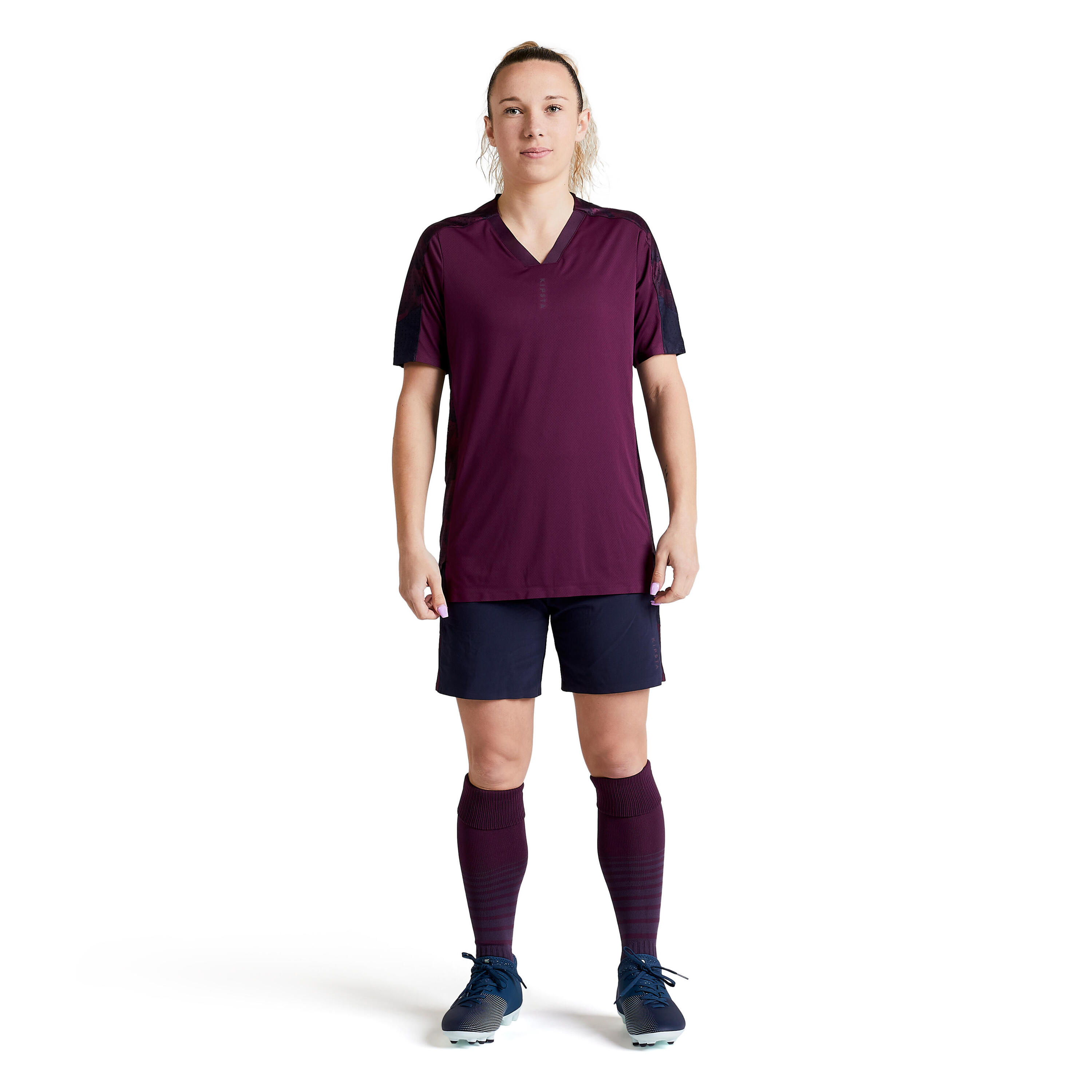 Camiseta de fútbol Mujer Kipsta F900 violeta 3/13