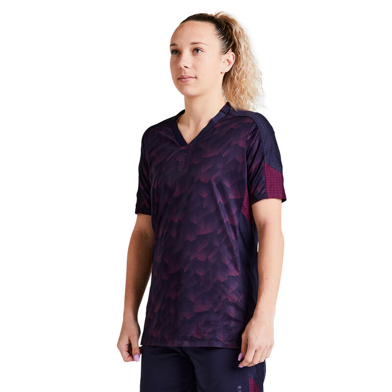 CAMISOLA DE FUTEBOL MULHER F900 AZUL PRETO