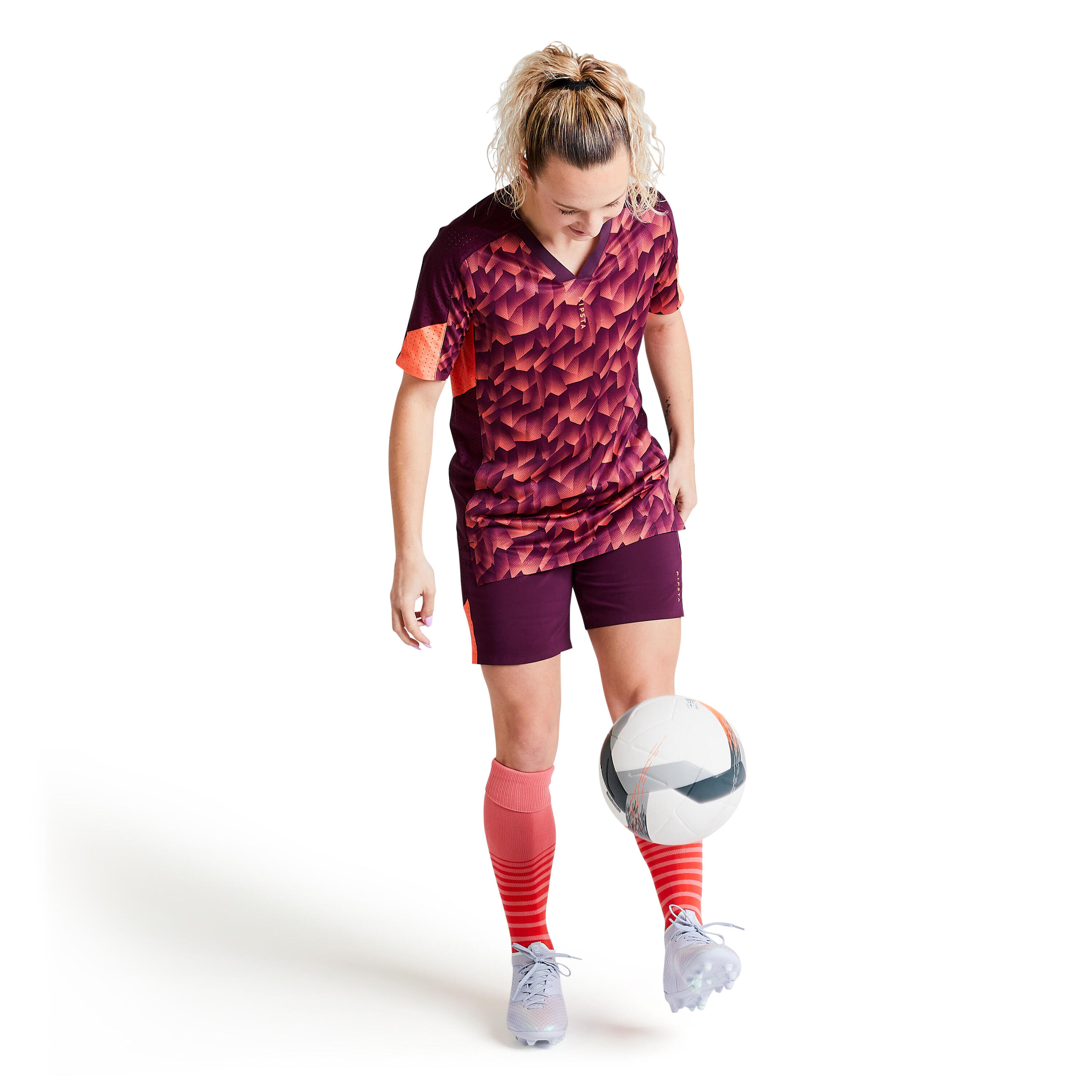 Women's Football Jersey F900 - Coral 27/31