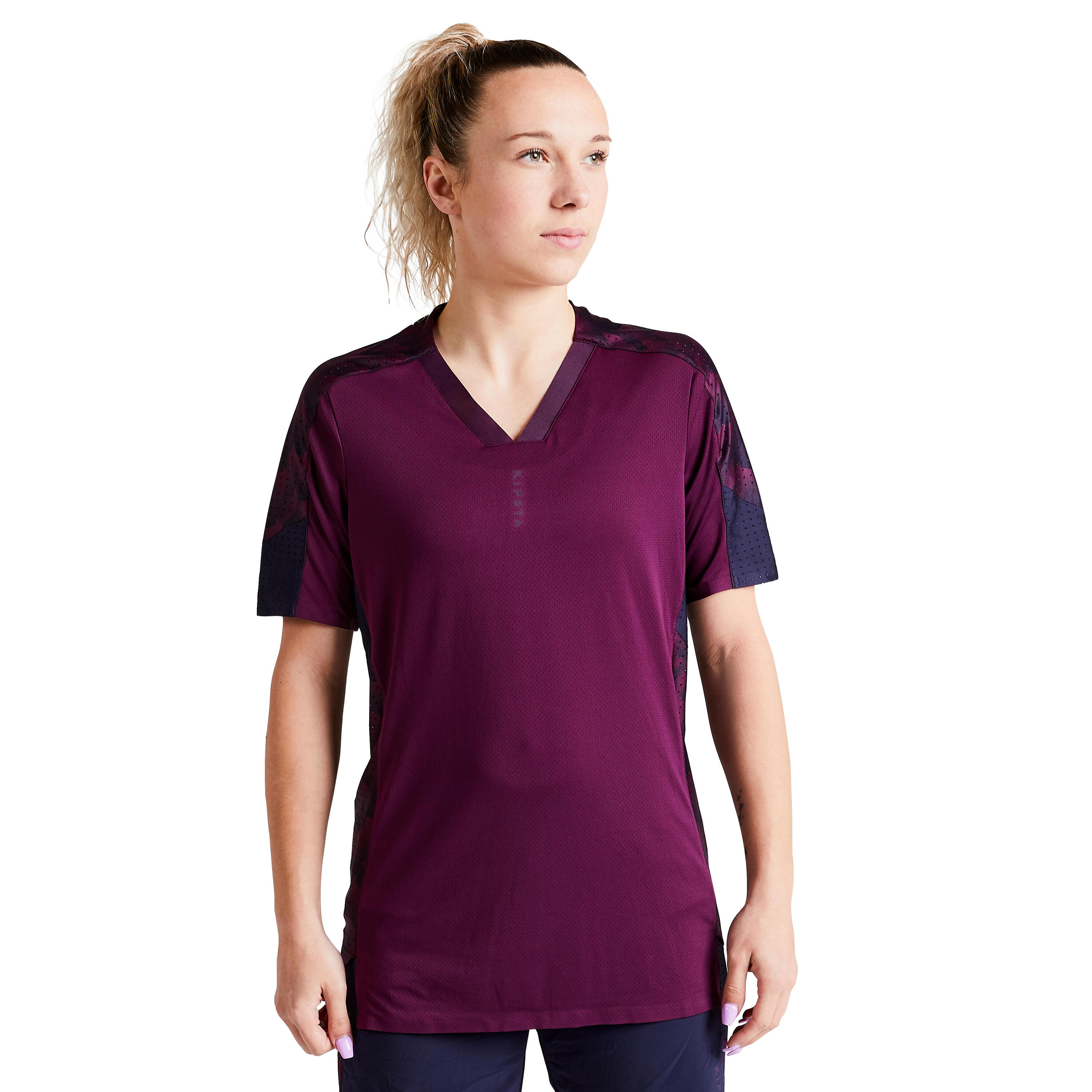 Camiseta de fútbol Mujer Kipsta F900 violeta 12/13